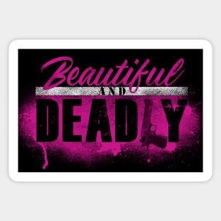 Beautiful and Deadly - Female Veteran Sticker